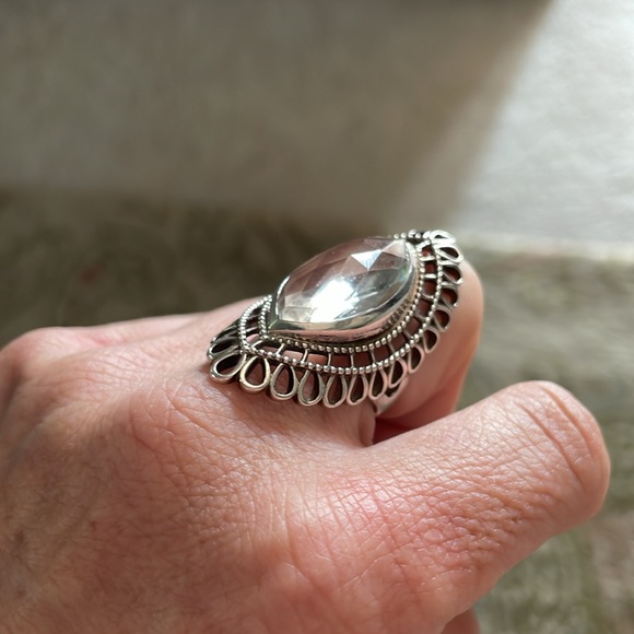 New Sterling Austrian crystal ring - Picture 4 of 8